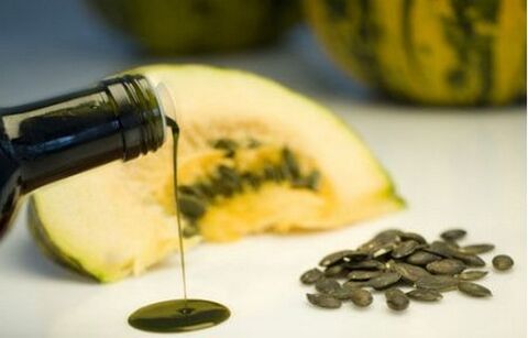 Bučno olje za pripravo telesa na zdravila proti glistam