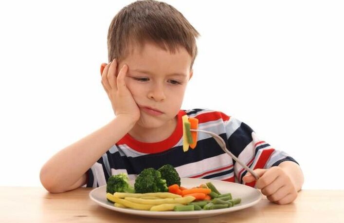 Pri otrocih helminthiasis povzroča pomanjkanje apetita